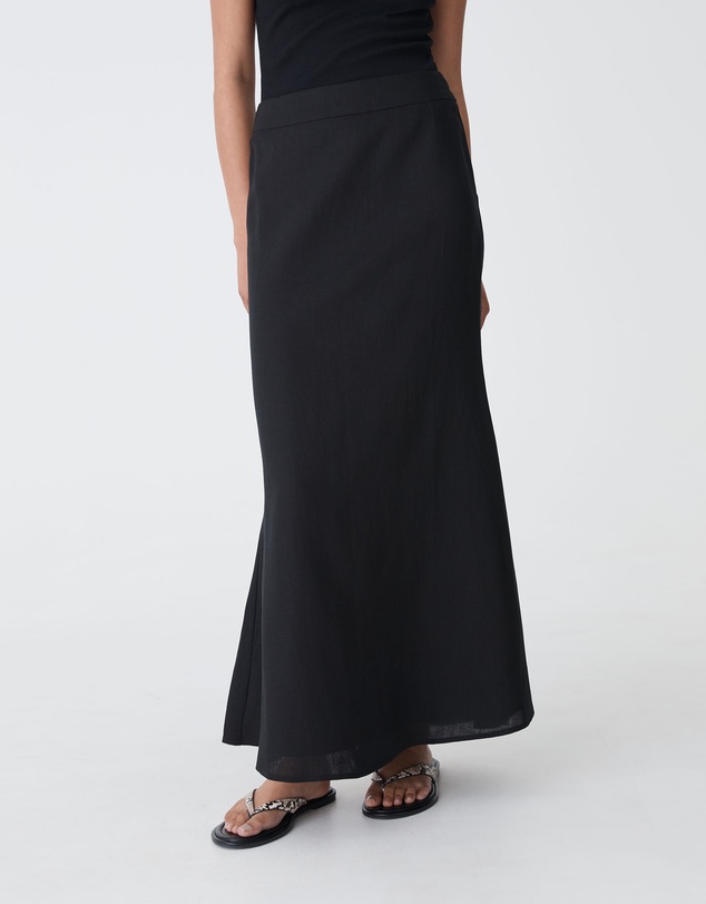 Forcast - Amelia Linen Blend Maxi Skirt