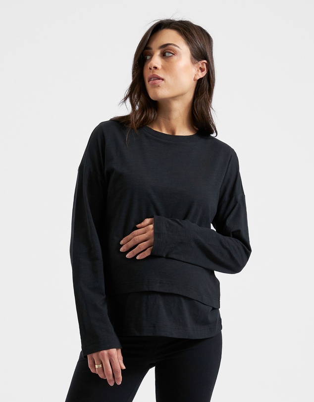 Ripe Maternity - Claud Long Sleeve Nursing Top
