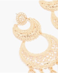 Lovisa - Gold Textured Drop Earrings