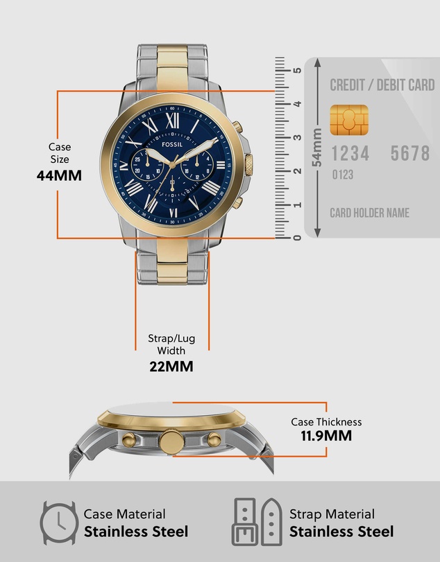 Fossil - Grant Multicolour Chronograph Watch