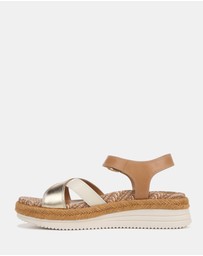 Vionic - Mar Platform Sandal - Camel/Gold