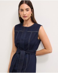 The Fated - Leni Sleeveless Denim Mini Dress