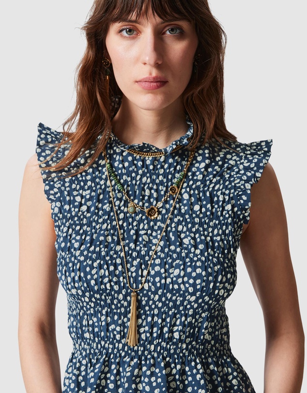 & Other Stories - Smocked Frill Top