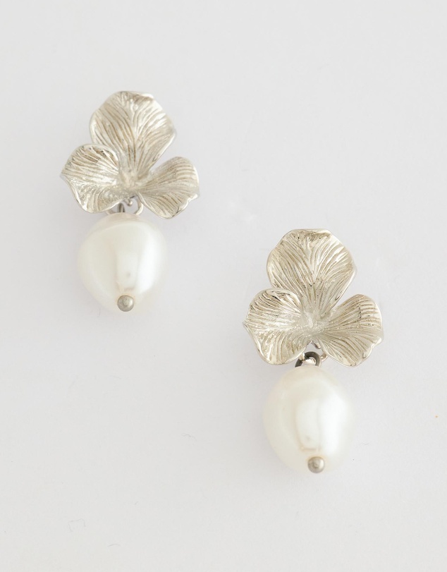 Moira Hughes - The White Label - Elain Pearl Drop Earrings