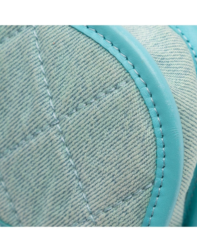 Pre-Loved by Azura Reborn - Pre-Loved Mini CC Quilted Denim Messenger Flap