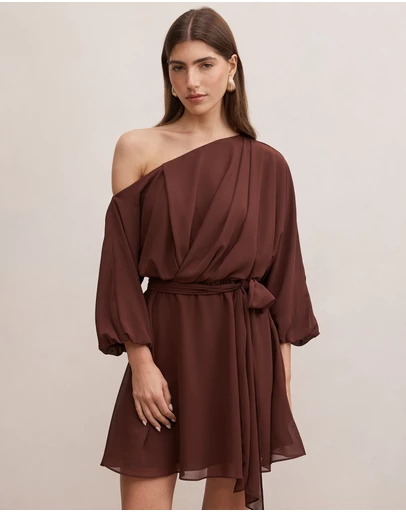 Forever New - Samantha Tipped Draped Mini Dress