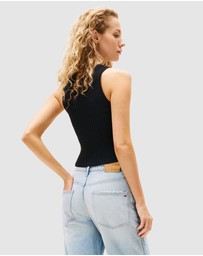 Tommy Jeans - Ribbed Slim Racerback Tank Top