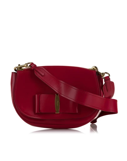 Pre-Loved by Azura Reborn - Pre-Loved Ferragamo Leather Vara Shoulder Bag