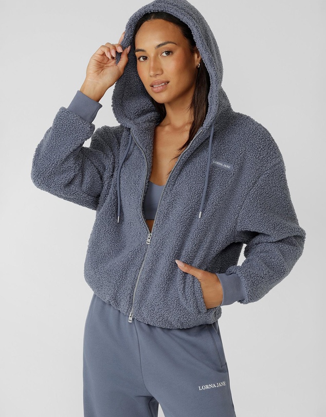 Lorna Jane - Field Teddy Zip Through Hoodie