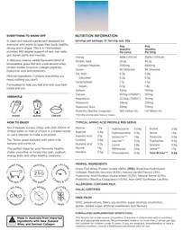 Inca Organics - Skin Body Gut Collagen Whey Protein + Hyaluronic Acid + Probiotics (Creamy Vanilla)