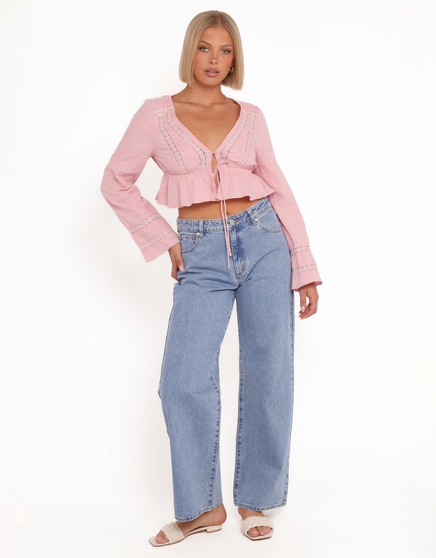 Petal & Pup - Reed Long Sleeve Top - Pink