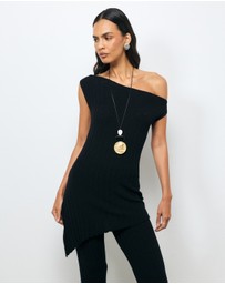 AERE - Ciela Textured Rib Knit Tunic