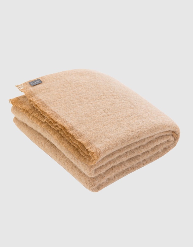 St Albans - Alpaca Throw Blanket Walnut