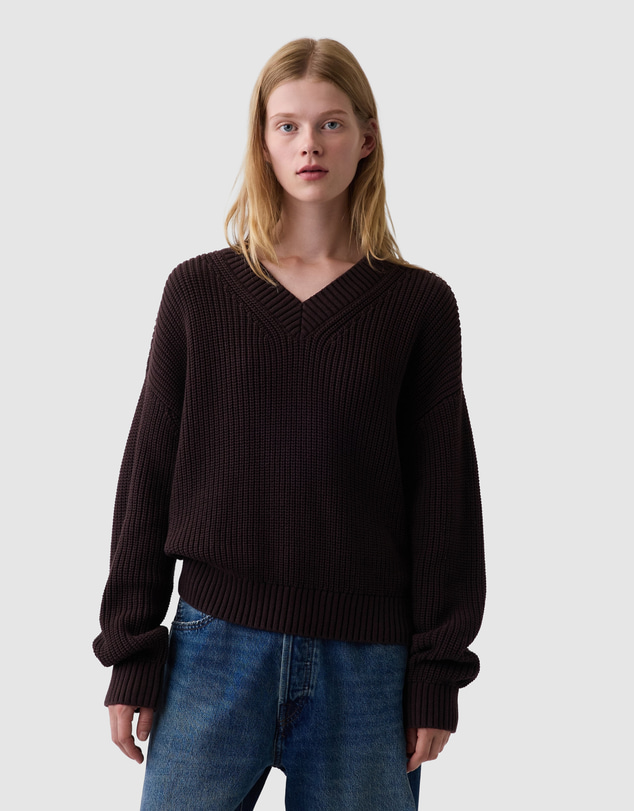 GAP - Cotton Shaker V Neck PO