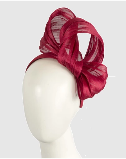 Fillies Collection - Bespoke Red Bow Racing Fascinator
