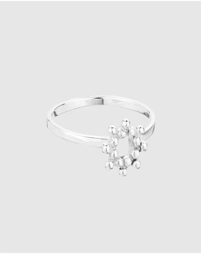 Ichu - Ball Cluster Flower Ring