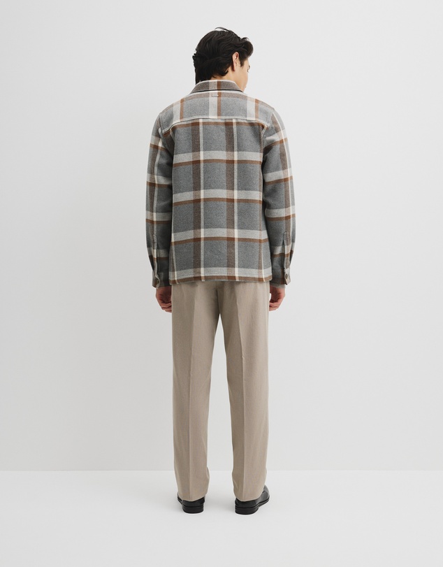 Country Road - Regular Fit Cotton Blend Check Overshirt