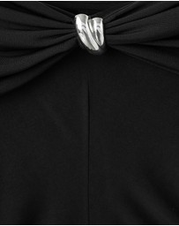 M.N.G - Strapless T-Shirt With Metallic Detail