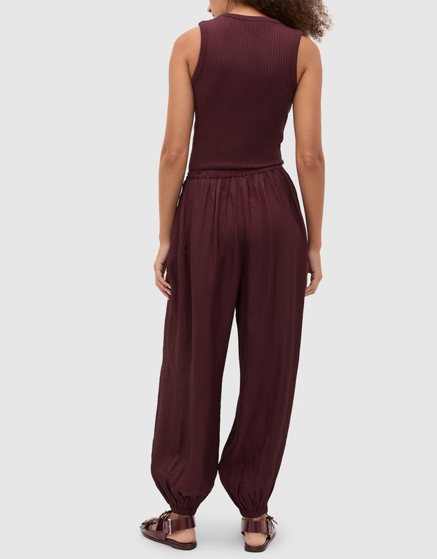 Seed Heritage - Textured Satin Harem Pant
