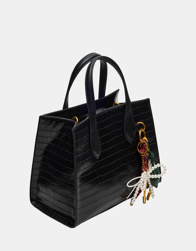 Steve Madden - BCalleb Black Croco Handbag