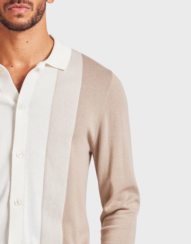 Academy Brand - Jackson Stripe LS Polo