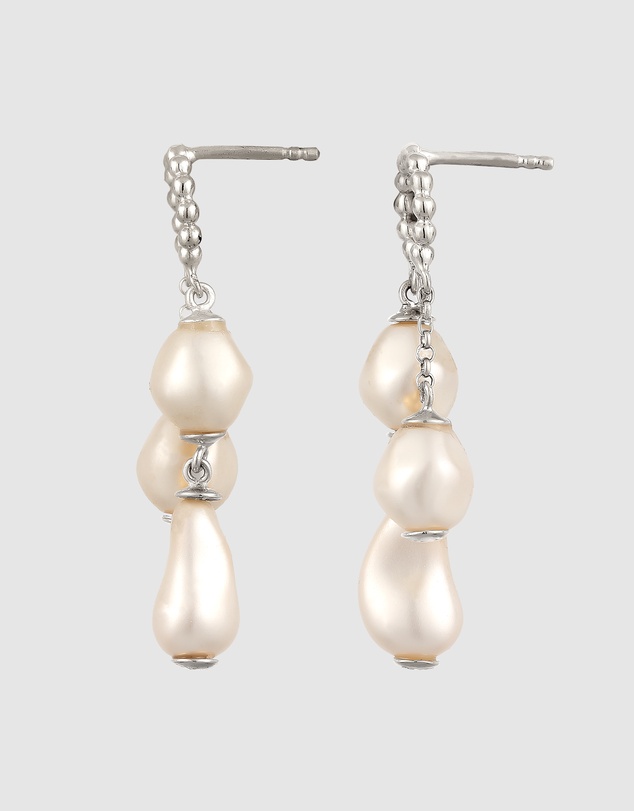 Elli Jewelry - Pearl Stud Earrings in 925 Silver