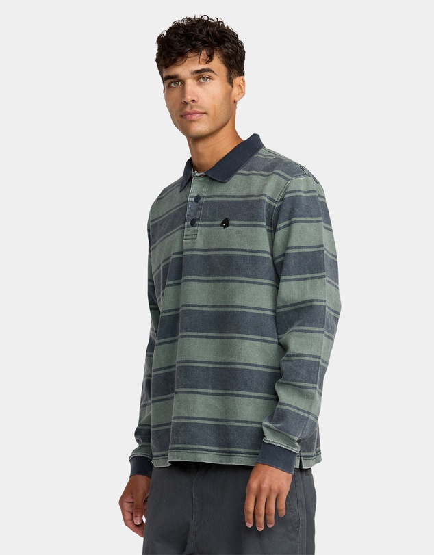 RVCA - Mens KSL Polo Long Sleeve Shirt