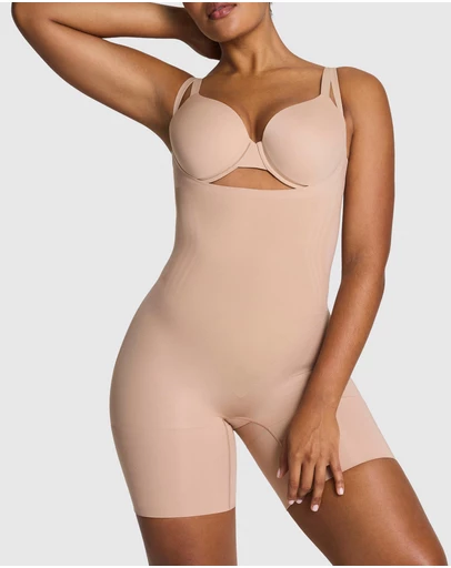 Spanx - Open Bust Midthigh Bodysuit