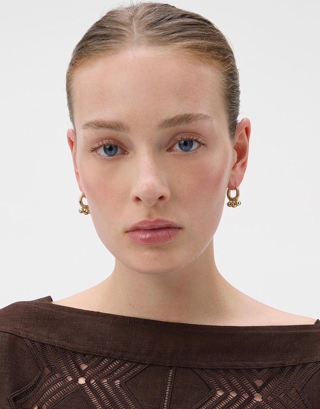Oroton - Penny Charm Hoops