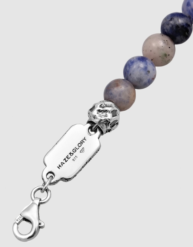 Haze & Glory - ICONIC EXCLUSIVE - Bracelet Men Blue Atlantic 925 Sterling Silver