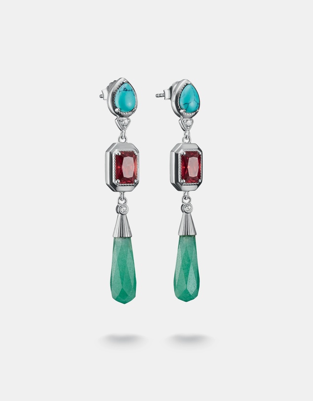 THOMAS SABO - THOMAS SABO Elyndra Earrings with Multicolored Stones