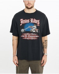Vintage by The Real Deal - Pre Loved - Vintage Jesus Rides JC Choppers Tee