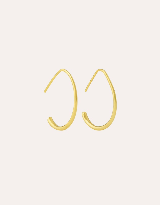Ottoman Hands - Allegra Oval Hoop Earrings