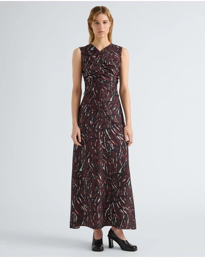 Proenza Schouler White Label - Clem Dress In Printed Soft Twill