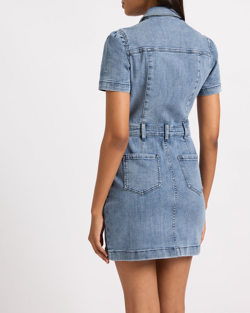 grace denim pocket mini dress Grace Denim Mini Dress by Marcs Online | THE ICONIC