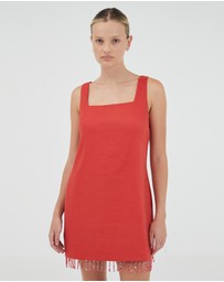 Third Form - Flame Linen Mini Dress