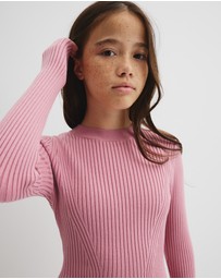 Country Road - Teen Rib Long Sleeve Knit Dress