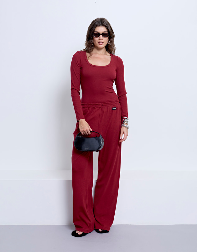 PFEIFFER - Biscayne Long Sleeve Top Sangria