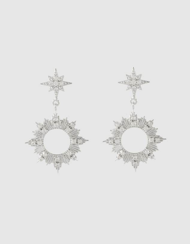 Wanderlust + Co - Sunseeker Silver Earrings