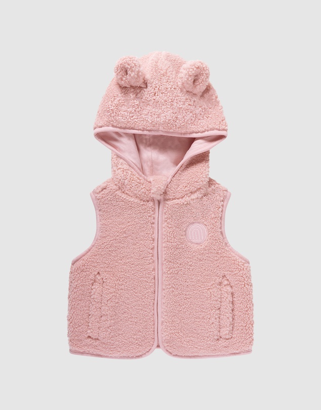 Kynd Baby - Sherpa Vest in Dusty Lilac