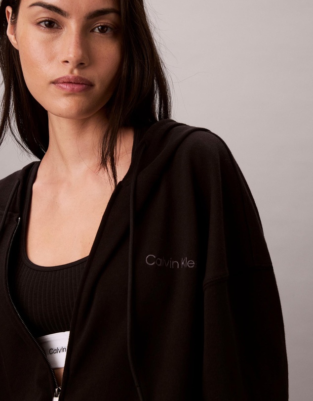 Calvin Klein - Logo Cotton Jersey Sweat Hoodie
