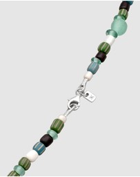 Kuzzoi - ICONIC EXCLUSIVE - Necklace Male Beads Synthetic Pearl 925 Sterling Silver