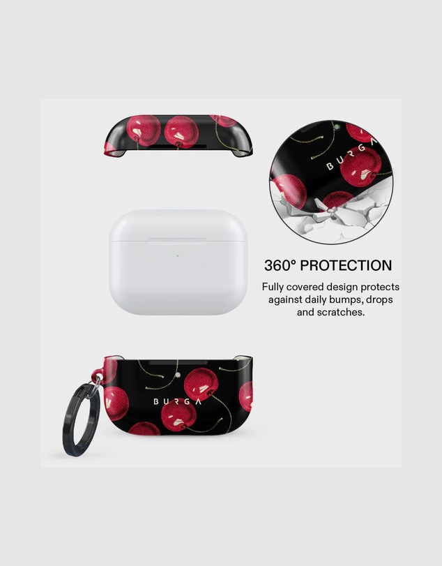 Burga - Burga Airpod Pro Gen 3 Protective Case Cherrybomb