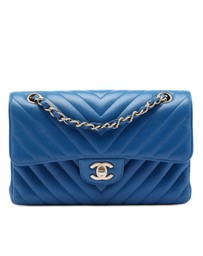 Pre-Loved by Azura Reborn - Pre-Loved Small Classic Chevron Lambskin Double Flap