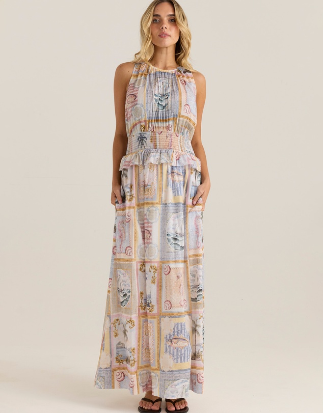 Sass - Reo Peplum Maxi Dress