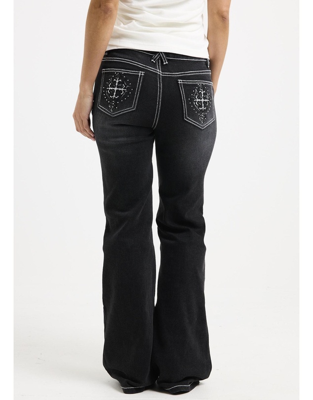 Neon Hart - Melrose Y2K Low Flare Denim Jeans