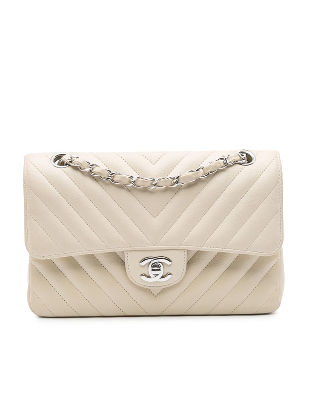 Pre-Loved by Azura Reborn - Pre-Loved Small Classic Chevron Lambskin Double Flap
