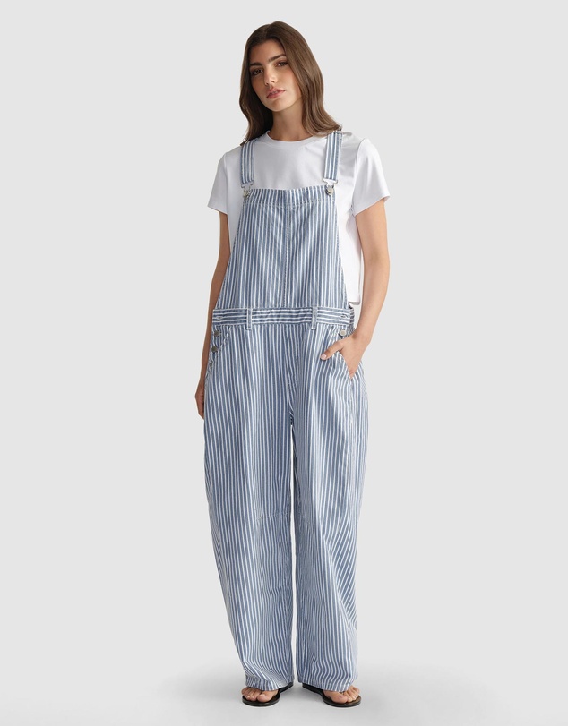 Decjuba - D-Luxe Stripe Barrel Overalls
