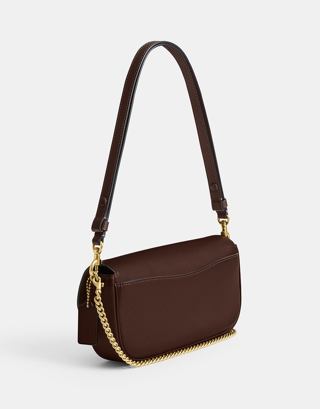 Coach - Refined Calf Leather Brook Flap Chain Bag