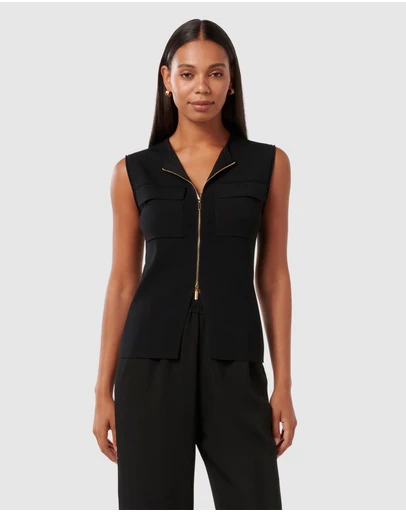 Forever New - Carmen Utility Knit Top